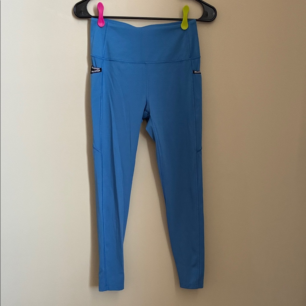 Blue High-Waisted Leggings